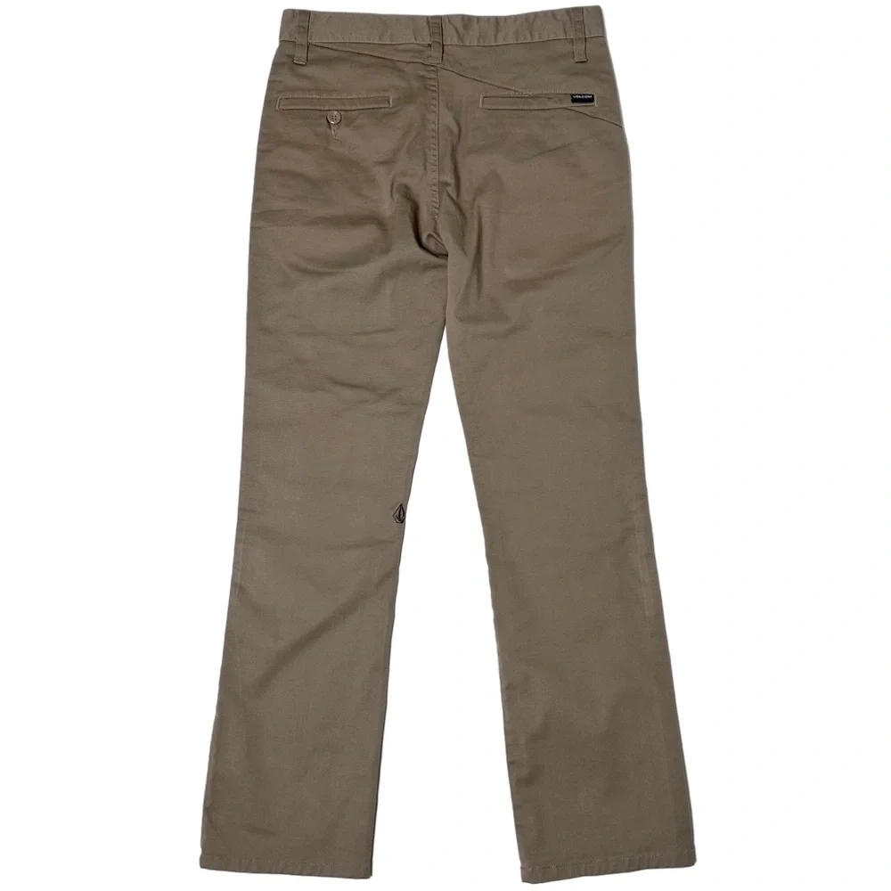 Volcom‎ True To This Youth Frickin Modern Strech Pants Khaki Sz 27